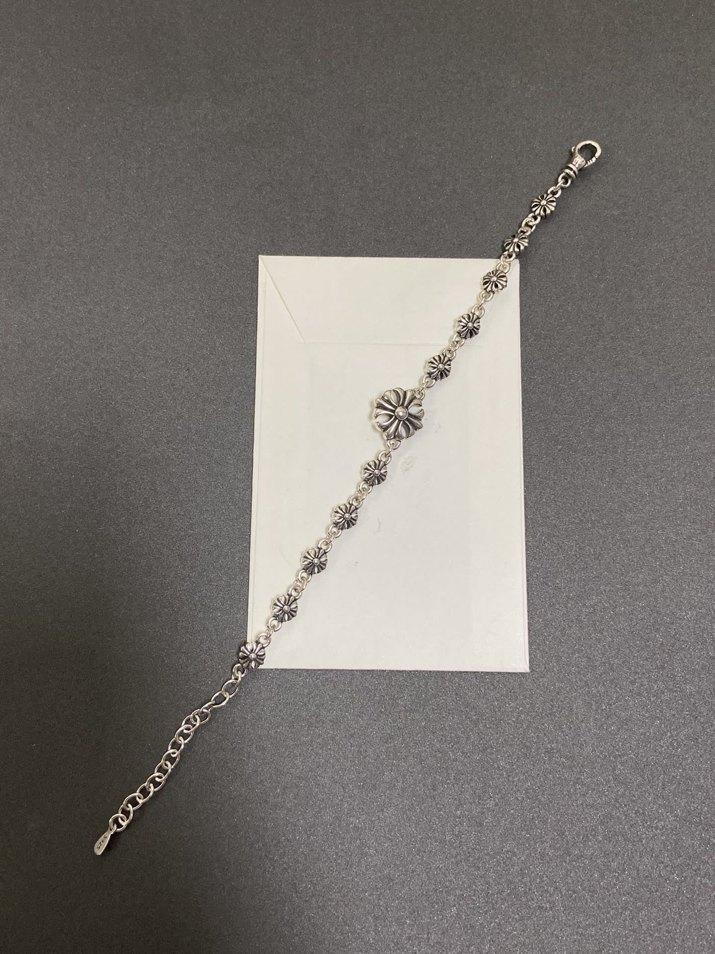 Chrome Hearts Silver Flower Bracelet